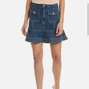 NWT - damaged 7 for all mankind denim skirt